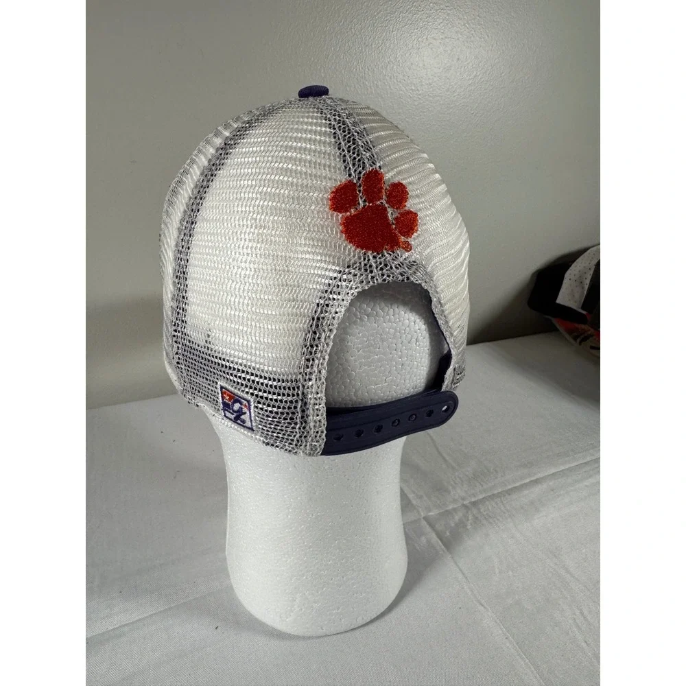 Vintage The Game Clemson University Tigers Floral Trucker Hat Snapback White